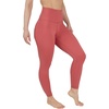 image:imageYogalicious High Waist Squat Proof Soft Printed Leggings for WomenMarsala