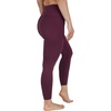 image:imageYogalicious High Waist Squat Proof Soft Printed Leggings for WomenMauve Wine