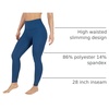 image:imageYogalicious High Waist Squat Proof Soft Printed Leggings for WomenOcean Indigo