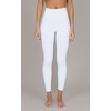 image:imageYogalicious High Waist Squat Proof Soft Printed Leggings for WomenWhite