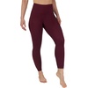 image:imageYogalicious High Waist Squat Proof Soft Printed Leggings for WomenWindsor Wine