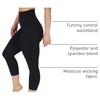 image:imageYogalicious High Waist Squat Proof Yoga Capri Leggings with Side Pockets for WomenBlack Lux Super High Waist With Pocket