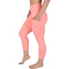 image:imageYogalicious High Waist Squat Proof Yoga Capri Leggings with Side Pockets for WomenFusion Coral Lux With Pocket