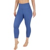 image:imageYogalicious High Waist Squat Proof Yoga Capri Leggings with Side Pockets for WomenGray Blue Lux With Pocket