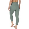 image:imageYogalicious High Waist Squat Proof Yoga Capri Leggings with Side Pockets for WomenGreen Milieu Lux With Pocket