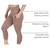 image:imageYogalicious High Waist Squat Proof Yoga Capri Leggings with Side Pockets for WomenLeafless Tree Lux With Pocket