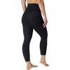 image:imageYogalicious High Waist Ultra Soft 78 Ankle Length Leggings with Pockets for WomenAbsolute Black Lux