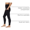 image:imageYogalicious High Waist Ultra Soft 78 Ankle Length Leggings with Pockets for WomenAbsolute Black Lux
