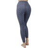 image:imageYogalicious High Waist Ultra Soft 78 Ankle Length Leggings with Pockets for WomenCelestial Navy Nude Tech Elastic Free W Pocket