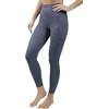 image:imageYogalicious High Waist Ultra Soft 78 Ankle Length Leggings with Pockets for WomenCelestial Navy Nude Tech Elastic Free W Pocket