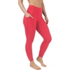 image:imageYogalicious High Waist Ultra Soft 78 Ankle Length Leggings with Pockets for WomenDeep Claret Nude Tech