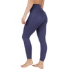 image:imageYogalicious High Waist Ultra Soft 78 Ankle Length Leggings with Pockets for WomenSkipper Blue WPocket