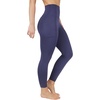 image:imageYogalicious High Waist Ultra Soft 78 Ankle Length Leggings with Pockets for WomenSkipper Blue WPocket