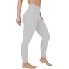 image:imageYogalicious High Waist Ultra Soft 78 Ankle Length Leggings with Pockets for WomenWhite Nude Tech
