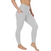image:imageYogalicious High Waist Ultra Soft 78 Ankle Length Leggings with Pockets for WomenWhite Nude Tech