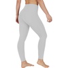 image:imageYogalicious High Waist Ultra Soft 78 Ankle Length Leggings with Pockets for WomenWhite Nude Tech