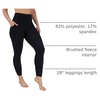 image:imageYogalicious Squat Proof Fleece Lined Legging High Waisted Thermal Winter Running Pants for WomenBlack WPocket