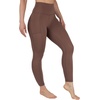 image:imageYogalicious Squat Proof Fleece Lined Legging High Waisted Thermal Winter Running Pants for WomenCoffee Quartz WPocket