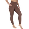 image:imageYogalicious Squat Proof Fleece Lined Legging High Waisted Thermal Winter Running Pants for WomenCoffee Quartz WPocket