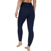 image:imageYogalicious Squat Proof Fleece Lined Legging High Waisted Thermal Winter Running Pants for WomenDark Navy WPocket