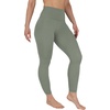 image:imageYogalicious Squat Proof Fleece Lined Legging High Waisted Thermal Winter Running Pants for WomenDeep Lichen Green