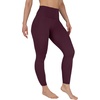 image:imageYogalicious Squat Proof Fleece Lined Legging High Waisted Thermal Winter Running Pants for WomenMauve Wine