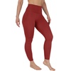 image:imageYogalicious Squat Proof Fleece Lined Legging High Waisted Thermal Winter Running Pants for WomenRustic Cognac