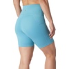 image:imageYogalicious Womens 5 7 High Waisted Biker Shorts Squat Proof Workout Yoga Short 2 PackAdriatic Blue W Pocket  Black No Pocket 7