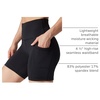 image:imageYogalicious Womens 5 7 High Waisted Biker Shorts Squat Proof Workout Yoga Short 2 PackBlack WPocket  Black No Pocket 7