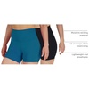 image:imageYogalicious Womens 5 7 High Waisted Biker Shorts Squat Proof Workout Yoga Short 2 PackDeeplagoonBlack 5