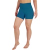 image:imageYogalicious Womens 5 7 High Waisted Biker Shorts Squat Proof Workout Yoga Short 2 PackDeeplagoonBlack 5