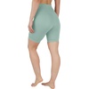image:imageYogalicious Womens 5 7 High Waisted Biker Shorts Squat Proof Workout Yoga Short 2 PackGreenmilieuBlack 7