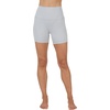 image:imageYogalicious Womens 5 7 High Waisted Biker Shorts Squat Proof Workout Yoga Short 2 PackHtrgreyBlack 5