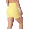 image:imageYogalicious Womens 5 7 High Waisted Biker Shorts Squat Proof Workout Yoga Short 2 PackLemon DropHtrgrey 5 Elastic Free