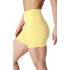 image:imageYogalicious Womens 5 7 High Waisted Biker Shorts Squat Proof Workout Yoga Short 2 PackLemon DropHtrgrey 5 Elastic Free