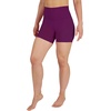 image:imageYogalicious Womens 5 7 High Waisted Biker Shorts Squat Proof Workout Yoga Short 2 PackPlumcaspiaBlack 5