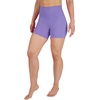 image:imageYogalicious Womens 5 7 High Waisted Biker Shorts Squat Proof Workout Yoga Short 2 PackPurplehebeBlack 5