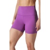 image:imageYogalicious Womens 5 7 High Waisted Biker Shorts Squat Proof Workout Yoga Short 2 PackSpring CrocusBlack 5 Elastic Free