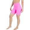 image:imageYogalicious Womens 5 7 High Waisted Biker Shorts Squat Proof Workout Yoga Short 2 PackSugarplumBlack 7