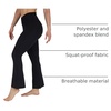 image:imageYogalicious Womens Flare Legging Crossover High Waisted Squat Proof Bootcut Yoga Pant 29315Black 29