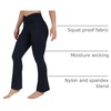 image:imageYogalicious Womens Flare Legging Crossover High Waisted Squat Proof Bootcut Yoga Pant 29315Black 315