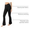 image:imageYogalicious Womens Flare Legging Crossover High Waisted Squat Proof Bootcut Yoga Pant 29315Classic Black 315