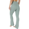 image:imageYogalicious Womens Flare Legging Crossover High Waisted Squat Proof Bootcut Yoga Pant 29315Clover 315