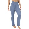 image:imageYogalicious Womens Flare Legging Crossover High Waisted Squat Proof Bootcut Yoga Pant 29315Symphony Blue 29