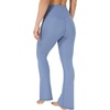 image:imageYogalicious Womens Flare Legging Crossover High Waisted Squat Proof Bootcut Yoga Pant 29315Symphony Blue 315