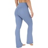 image:imageYogalicious Womens Flare Legging Crossover High Waisted Squat Proof Bootcut Yoga Pant 29315Symphony Blue 315