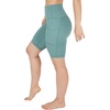 image:imageYogalicious Womens High Waisted Biker Shorts Workout Running Spandex Yoga Shorts 35 5 7 9Chinois Green 9