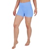 image:imageYogalicious Womens High Waisted Biker Shorts Workout Running Spandex Yoga Shorts 35 5 7 9Cornflower Blue 35
