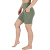 image:imageYogalicious Womens High Waisted Biker Shorts Workout Running Spandex Yoga Shorts 35 5 7 9Deep Lichen Green 7