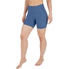 image:imageYogalicious Womens High Waisted Biker Shorts Workout Running Spandex Yoga Shorts 35 5 7 9Faded Denim 5